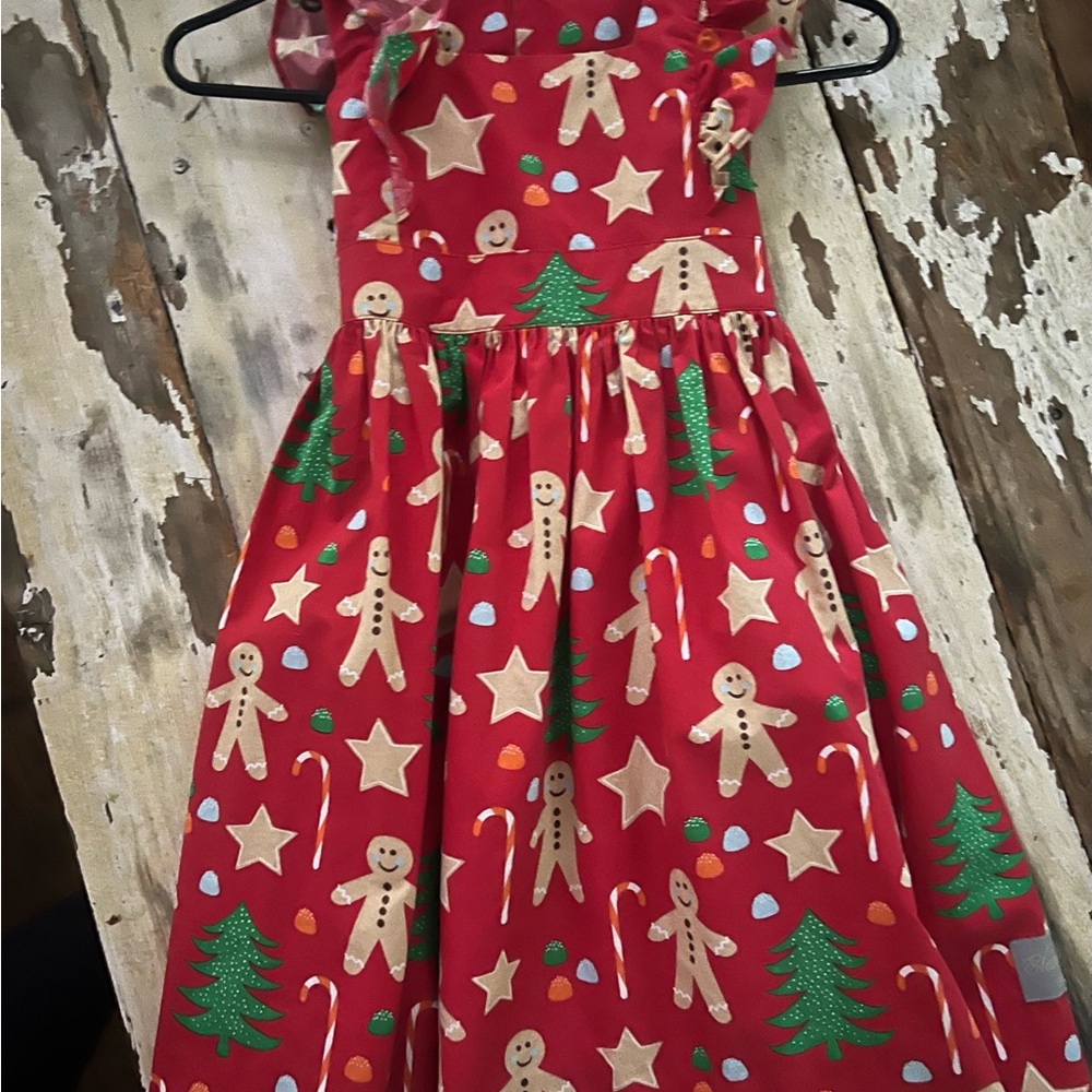 Eleanor Rose Gingerbread Holiday Dress sz 7-8